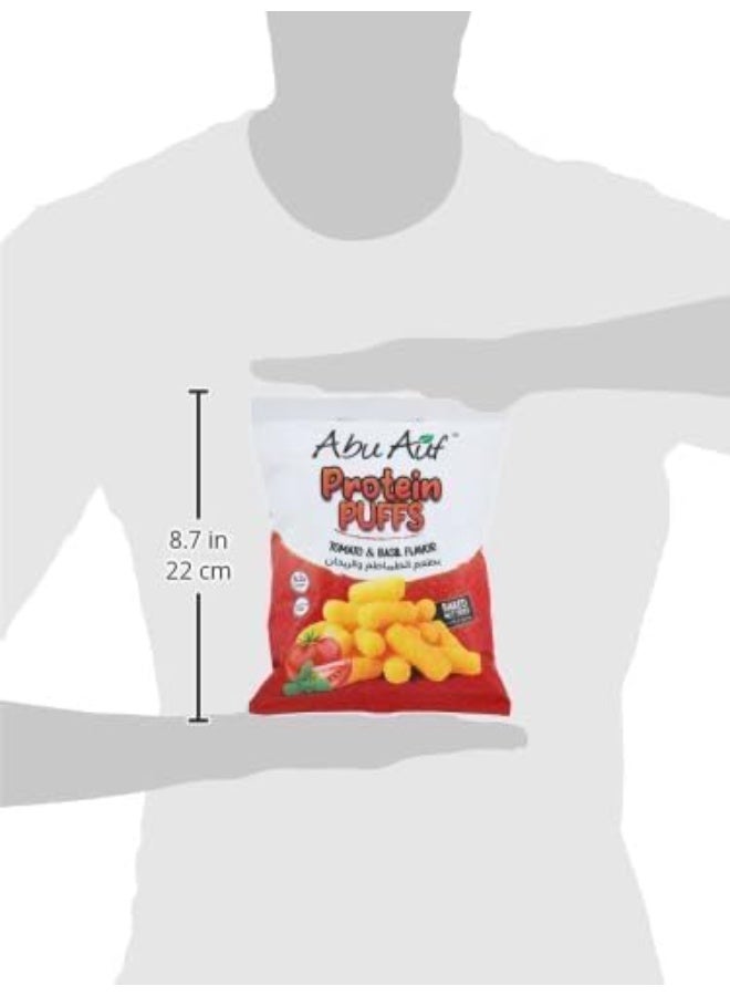 أبو عوف أبو أوف وجبات خفيفة نفخية بنكهات الطماطم والريحان – عبوة 20 × 60 جرام | وجبات نفخية صحية ومقرمشة - Image 3